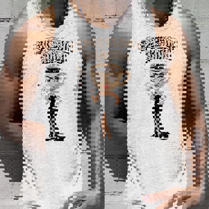 エスプレッソナ シニョーラ イタリアン Brainrot コーヒーミーム タンクトップ 彼への贈り物