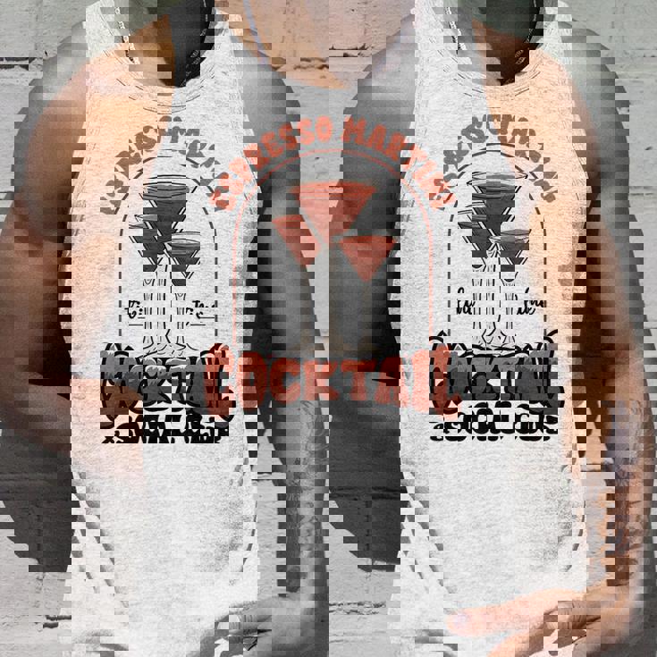 エスプレッソ・マティーニ・ソーシャル・クラブ・ウォッカ・コーヒー・ラバー・カクテル タンクトップ 彼への贈り物