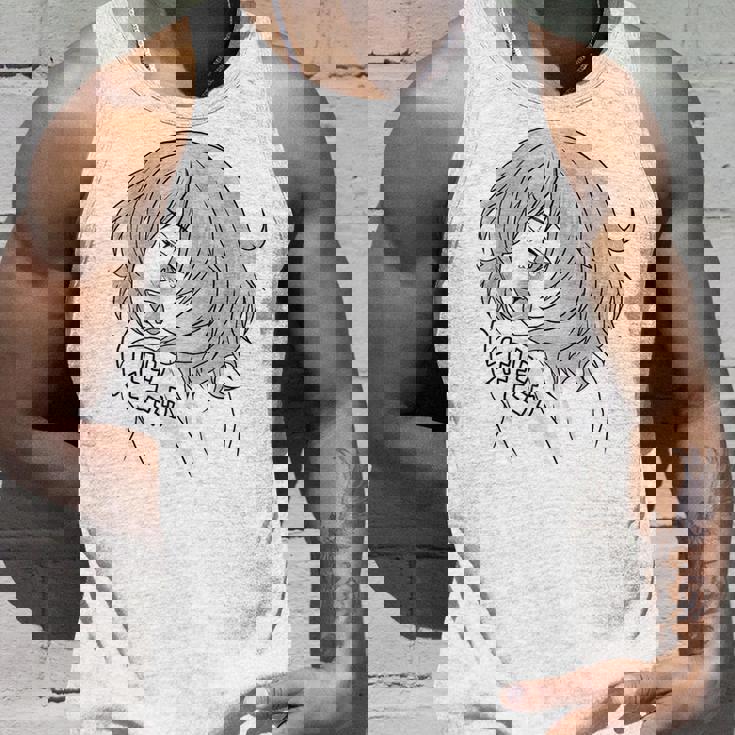 エッチ・アヘ顔 変態少女 快感顔tシャツ Playera タンクトップ 彼への贈り物