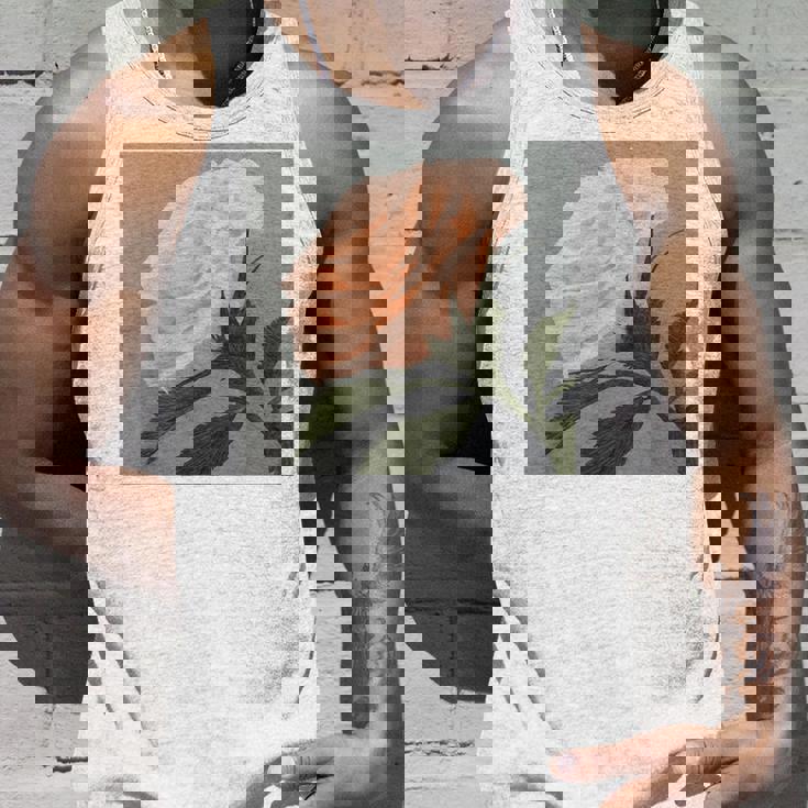 オリジナル現代アート「ピーチローズ」 タンクトップ 彼への贈り物