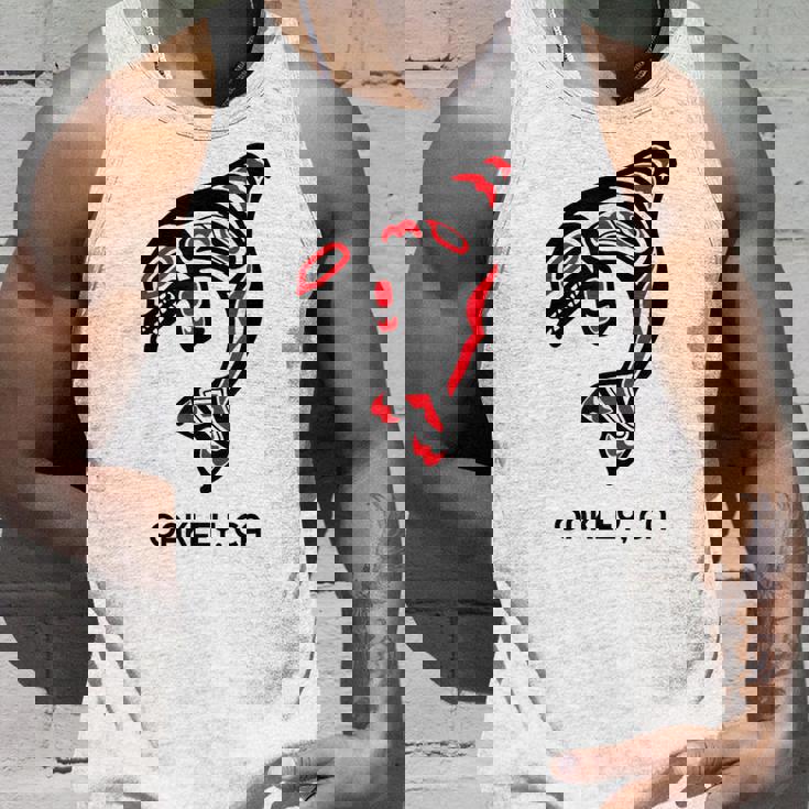 オークリー、カリフォルニア オルカキラー クジラ ネイティブアメリカン ギフト タンクトップ 彼への贈り物