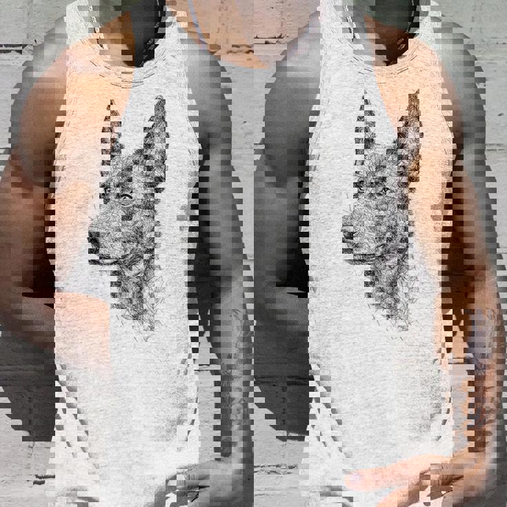 オーストラリアンケルピー 犬 モチーフ ペット アートワーク オーストラリアンケルピー タンクトップ 彼への贈り物