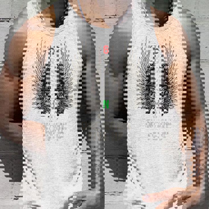 オートバイのギアシフト 1 ダウン 5 アップ バイカー スカル 背面 タンクトップ 彼への贈り物