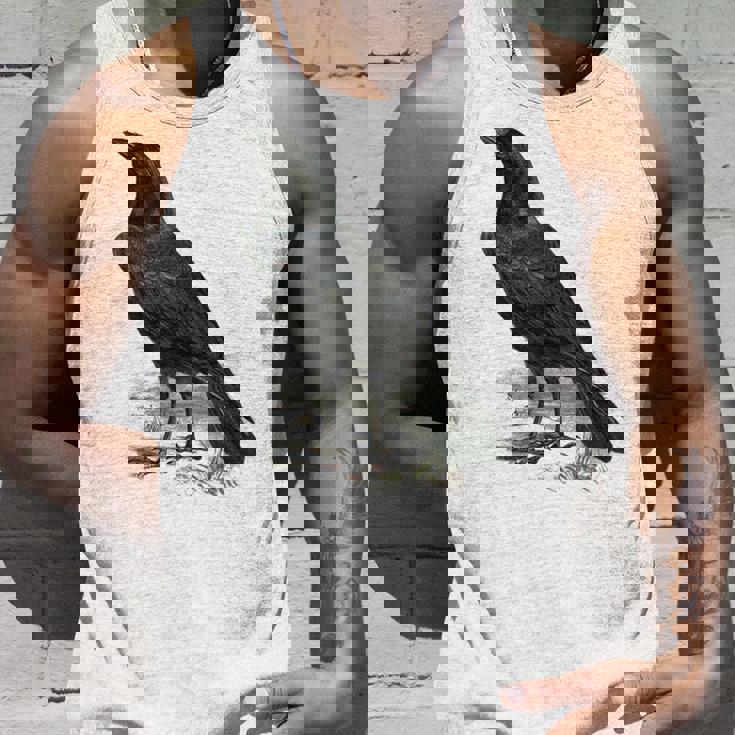 カラス ビンテージ イラスト カラス タンクトップ 彼への贈り物