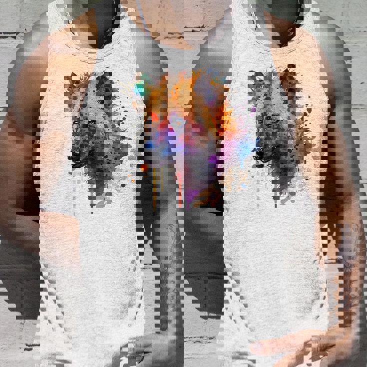 カラフルなハイエナプレデター 水彩画携帯電話ケース タンクトップ 彼への贈り物