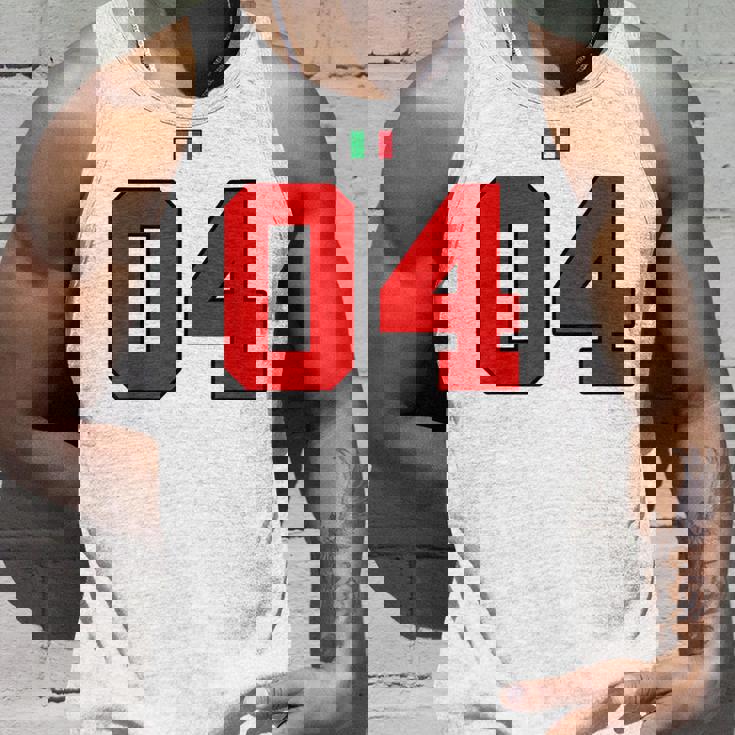 カレッジ 04 ナンバー スタイル ヴィンテージ イタリア国旗 タンクトップ 彼への贈り物