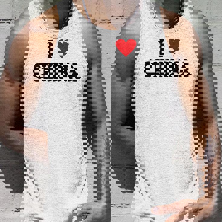 カントリー・ハート・プライド-ファニー・アイ・ラブ・チャイナ タンクトップ 彼への贈り物