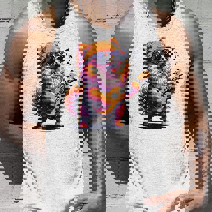 ギターを弾く犬 ポメラニアン 面白い タンクトップ 彼への贈り物