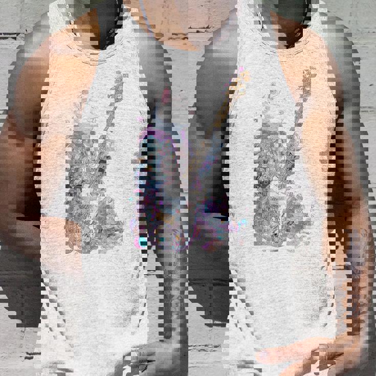 ギターを弾く猫 ネコ おもしろ かわいい ロック おしゃれ タンクトップ 彼への贈り物