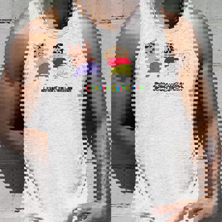 クレヨンしんちゃん 振り向き「ぶりぶり＆しんちゃん＆シロ」 タンクトップ 彼への贈り物