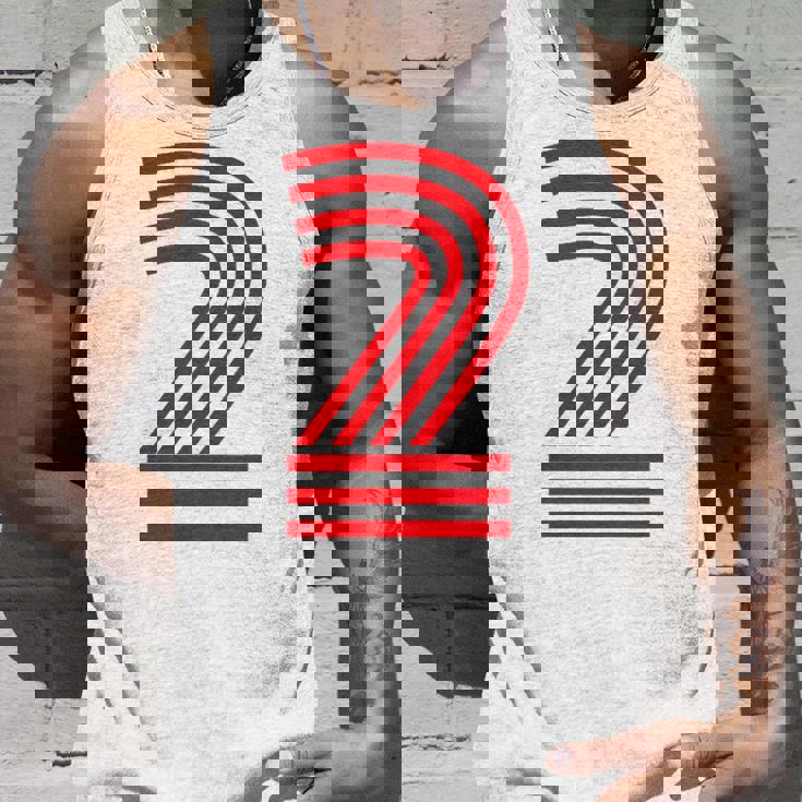 クールなレトロなレタリングジャージ、背番号2 Two Dos タンクトップ 彼への贈り物