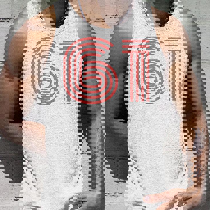 クールレトロライティングジャージ、背番号61 1961 タンクトップ 彼への贈り物