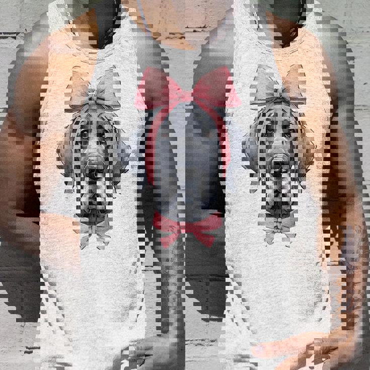 コケットボウ グレートデーン 犬 ママ ピンクリボン キュート 母の日 タンクトップ 彼への贈り物