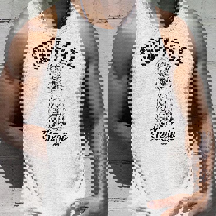 コーヒーとチェシー犬 チェサピークベイレトリーバー 子犬 タンクトップ 彼への贈り物