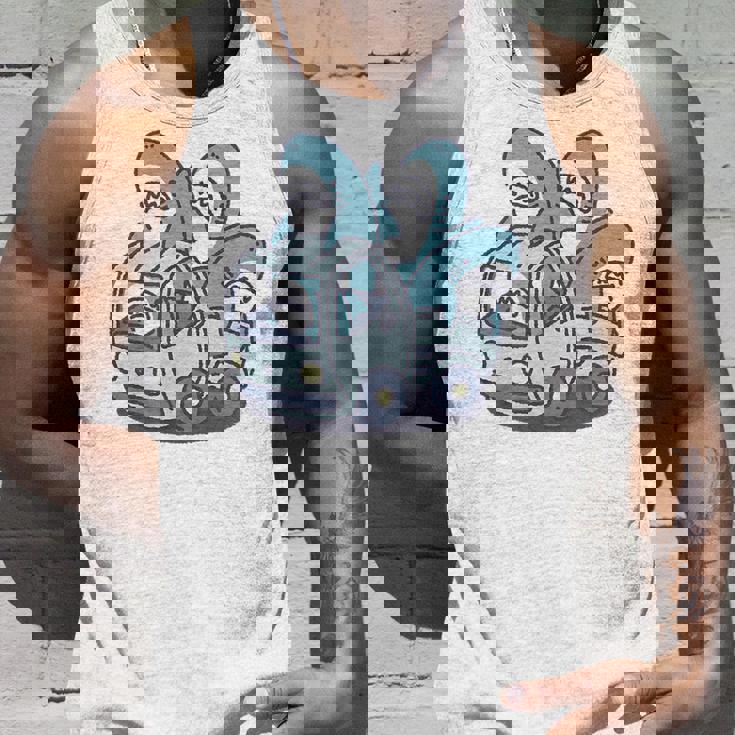 サメがたくさんトラックに タンクトップ 彼への贈り物