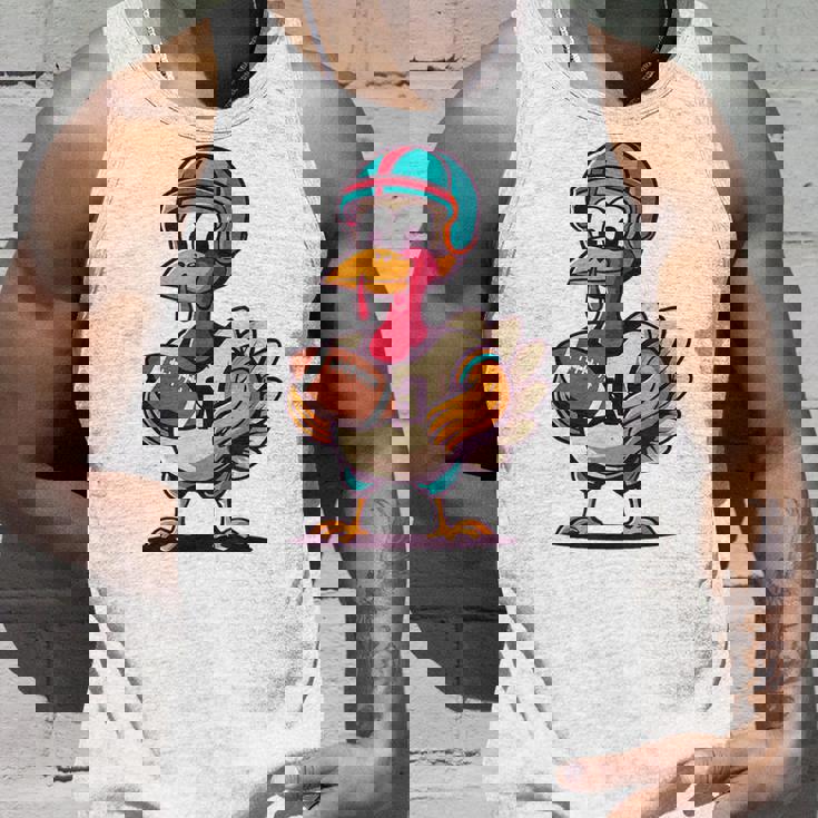 サンクスギビング かわいい七面鳥 アメリカンフットボール ボーイズ キッズ タンクトップ 彼への贈り物