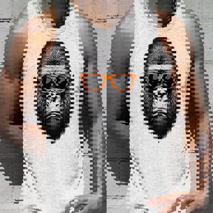 サングラスをかけたクールなゴリラグラフィックアート 長袖tシャツ タンクトップ 彼への贈り物