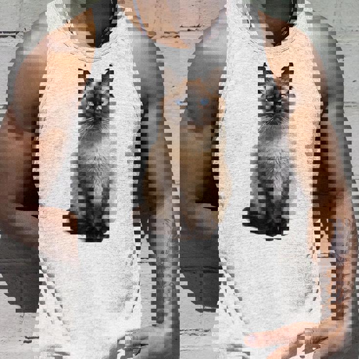 シャム猫 美人 雄大なシャム猫 ラブリーシャム猫 タンクトップ 彼への贈り物