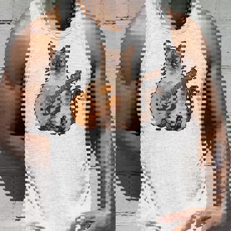 シャム猫ギタリスト ミーザー ギター奏者 タンクトップ 彼への贈り物