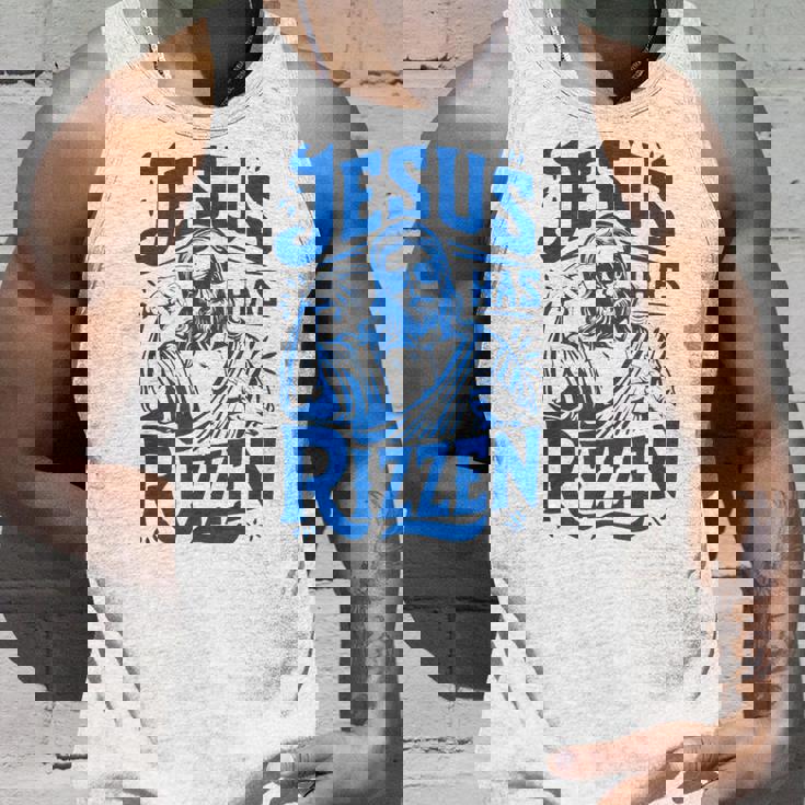 ジーザス・ハズ・リズン・ファニー・ジーザス・ミームリズ・ヤング・クリスチャン タンクトップ 彼への贈り物