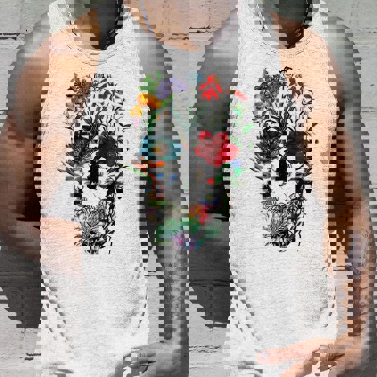 スカルフラワー チューリップ シュガースカルツリー フローラル スカルローズ タンクトップ 彼への贈り物