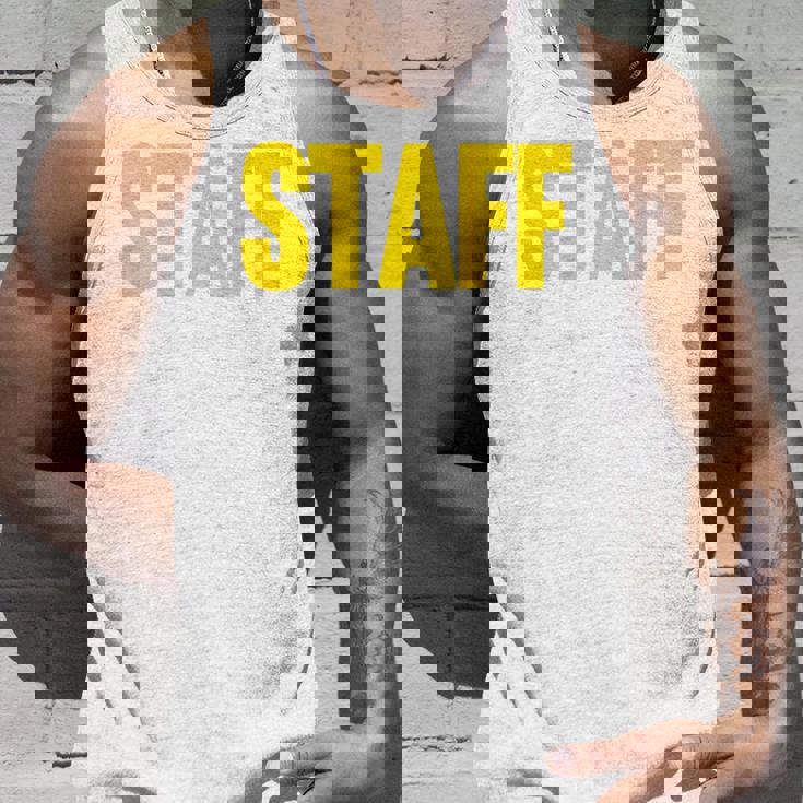 スタッフ イベント コスチューム クルー 音楽祭 バックプリント ワーカー タンクトップ 彼への贈り物