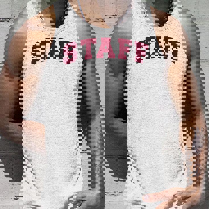 スタッフ スタッフ ギフト イベント 従業員代表チーム バックプリント レッド タンクトップ 彼への贈り物