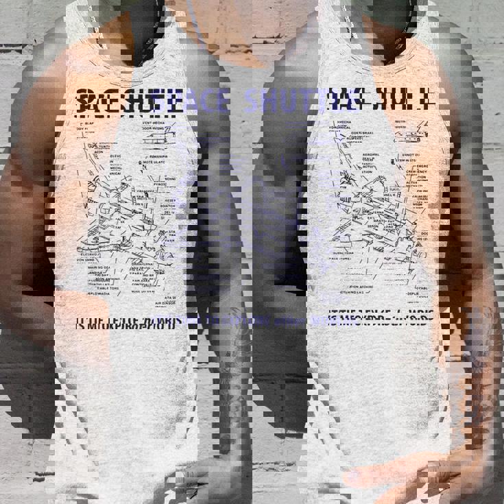 スペースシャトル レトロレイアウト ロケット科学者&宇宙飛行士用 タンクトップ 彼への贈り物