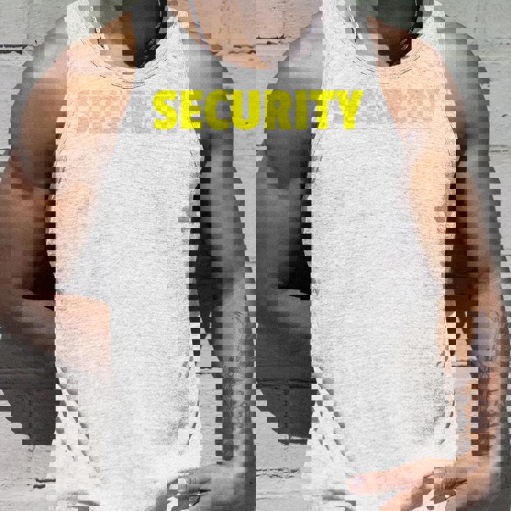 セキュリティスタッフやボディガードのためのセキュリティバックプリントデザイン タンクトップ 彼への贈り物
