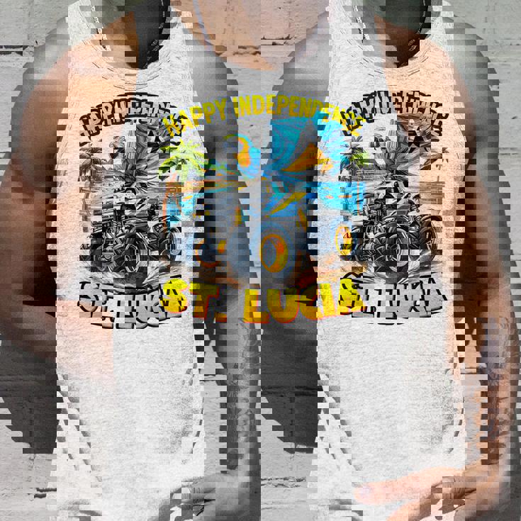 セントルシア 独立 モンスタートラックフラッグ キッズ ガールズ ティーン タンクトップ 彼への贈り物