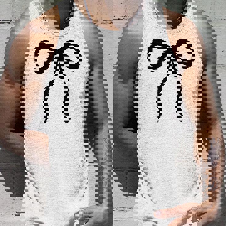 タンサンドベージュにかわいいブラックリボンリボンの美的 タンクトップ 彼への贈り物