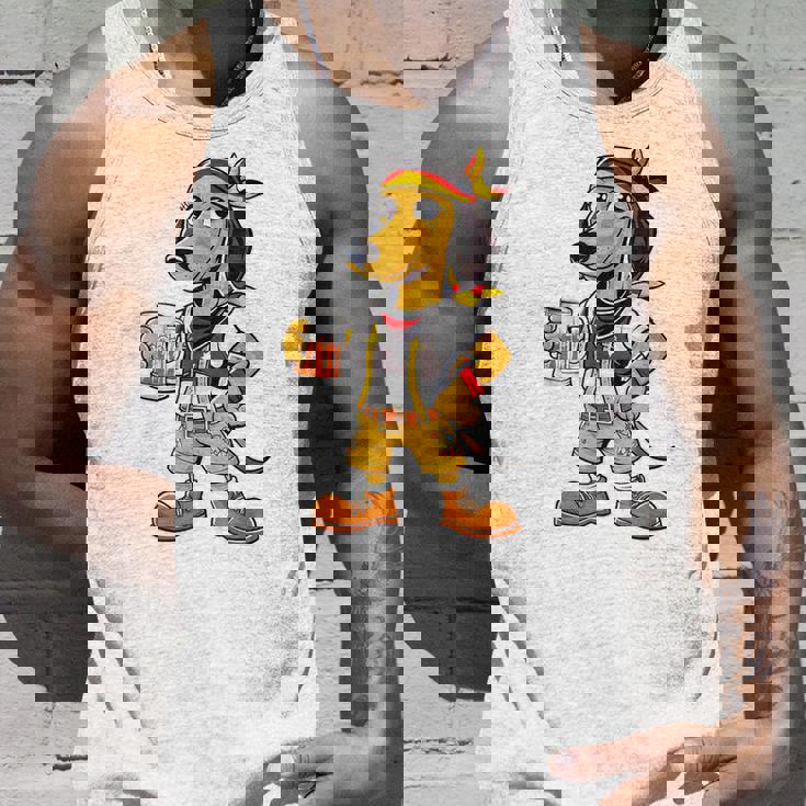 ダックスフント ドイツ服 オクトーバーフェスト レーダーホーゼン メンズ 乾杯 タンクトップ 彼への贈り物