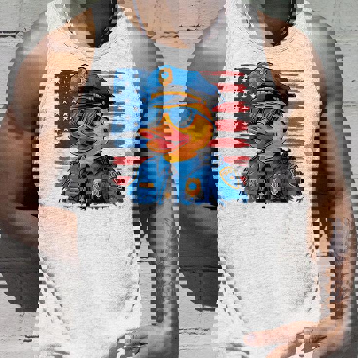 ダックパトロールファニーポリスダック タンクトップ 彼への贈り物