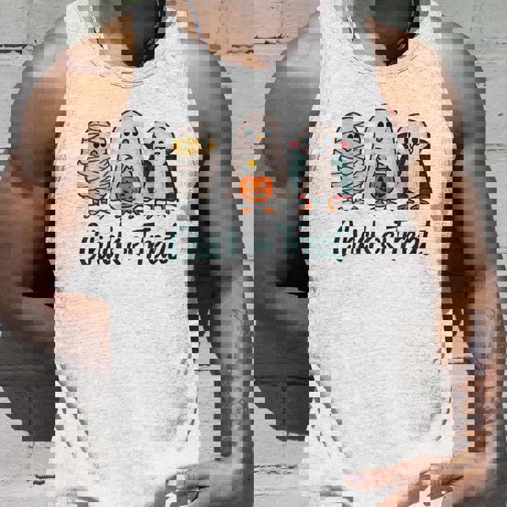 チックオアトリートハロウィンかわいいゴーストヴァンパイア タンクトップ 彼への贈り物