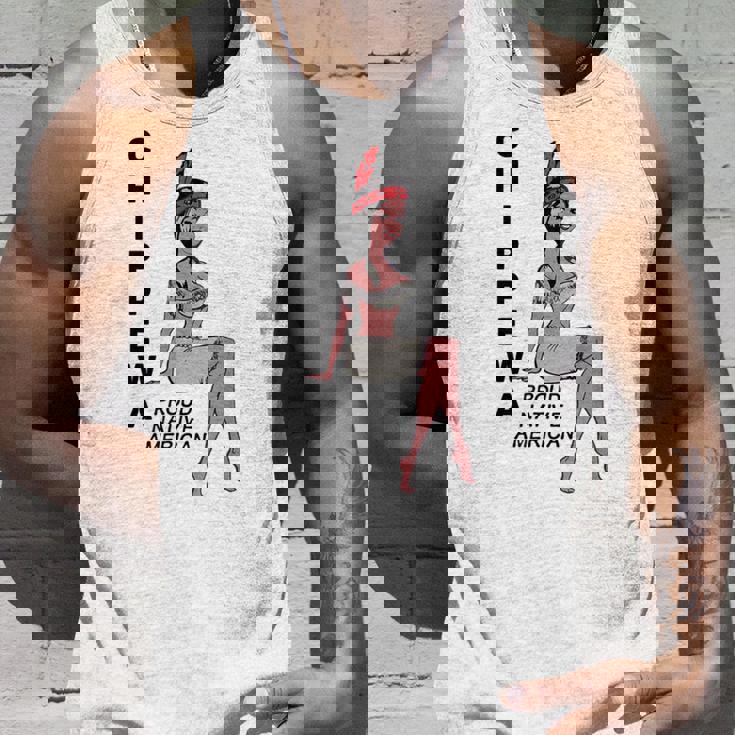 チペワ アメリカン インディアン トライブ キュート プラウド カートゥーン スクワー タンクトップ 彼への贈り物