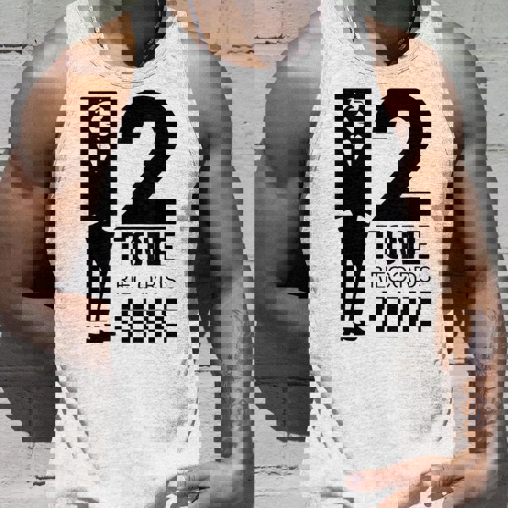 ツートーンスカ音楽チェッカーボード タンクトップ 彼への贈り物