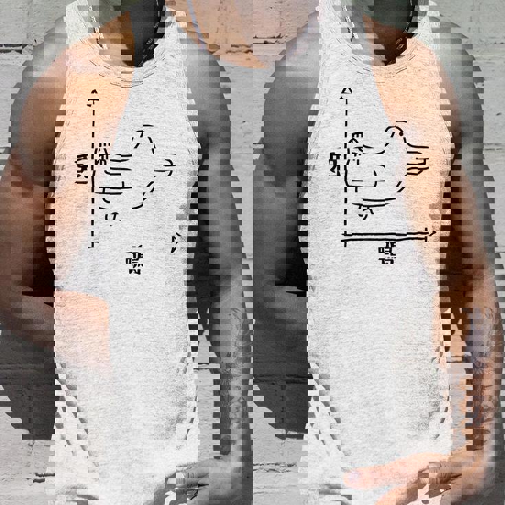 トリックアート うさぎとカモ 兎と鴨 おもしろデザイン だまし絵 兎 鴨 グラフ タンクトップ 彼への贈り物