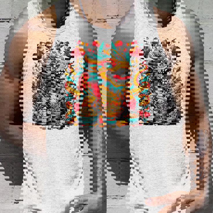 ニューイヤードラゴン ジョイフルドラゴン 旧正月のお祭り タンクトップ 彼への贈り物