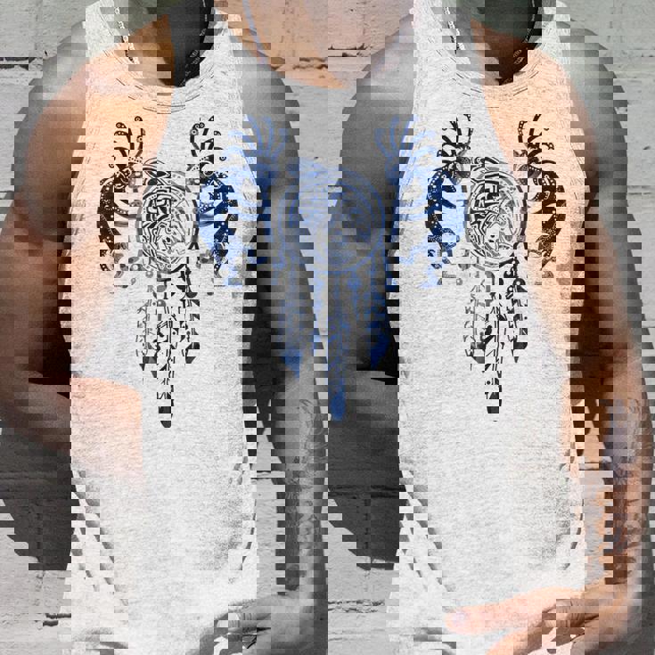 ネイティブアメリカン ココペリ クジラ ドリームキャッチャー 9 ファンファン ファン タンクトップ 彼への贈り物