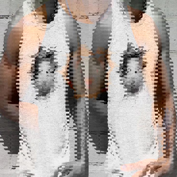 ハムスター アニマルプリント グラフィック ポートレート 顔 ハムスター タンクトップ 彼への贈り物