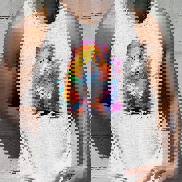 ハムスター 動物 カラフル モチーフ 抽象 アート 絵画 ハムスター タンクトップ 彼への贈り物