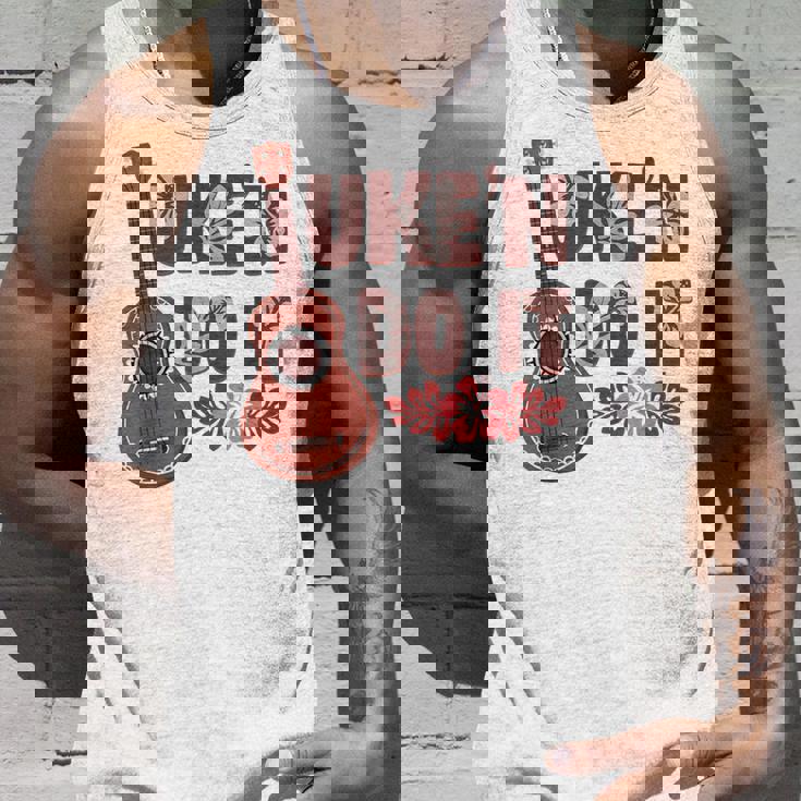 ハワイアンウクレレ ウケアンドドゥイットフラワー タンクトップ 彼への贈り物