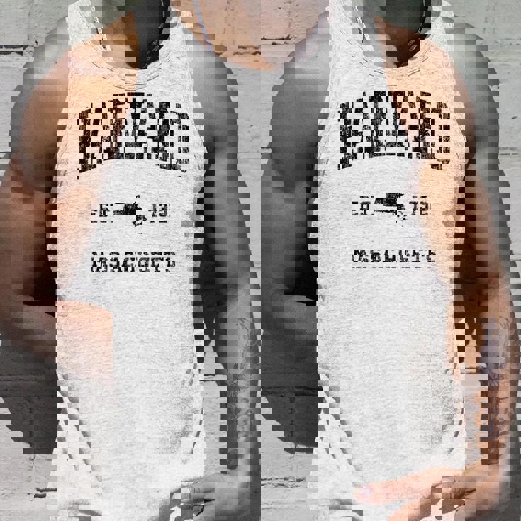 ハーバード マサチューセッツ Ma ビンテージ アスレチック ブラックスポーツデザイン タンクトップ 彼への贈り物