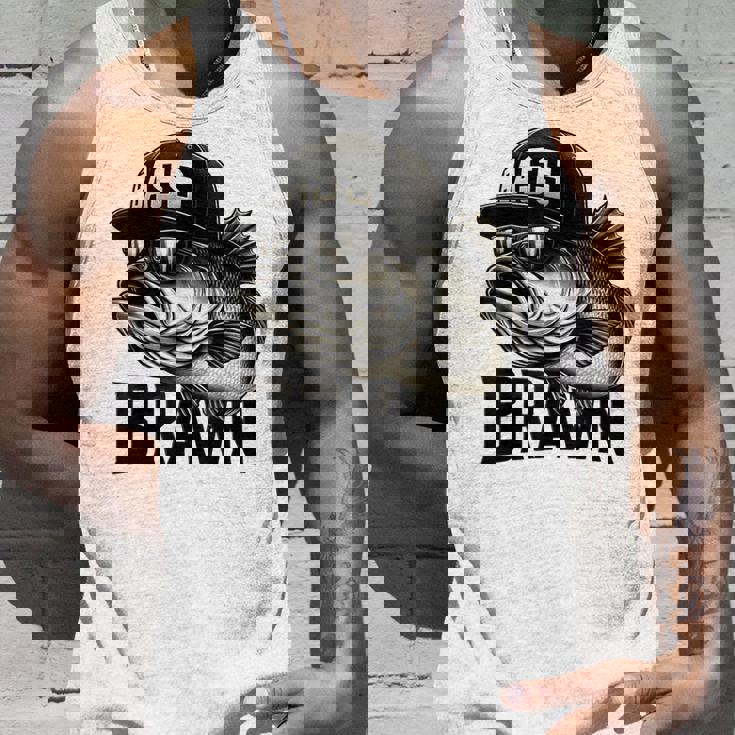 バス釣り クールなグラフィックデザイン 男性 漁師 タンクトップ 彼への贈り物