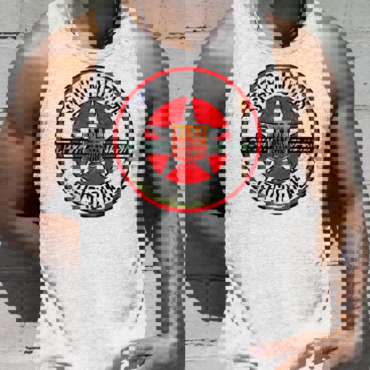 バックプリントのみ レトロ ビンテージ ガソリンスタンド スター モーター オイルカー タンクトップ 彼への贈り物