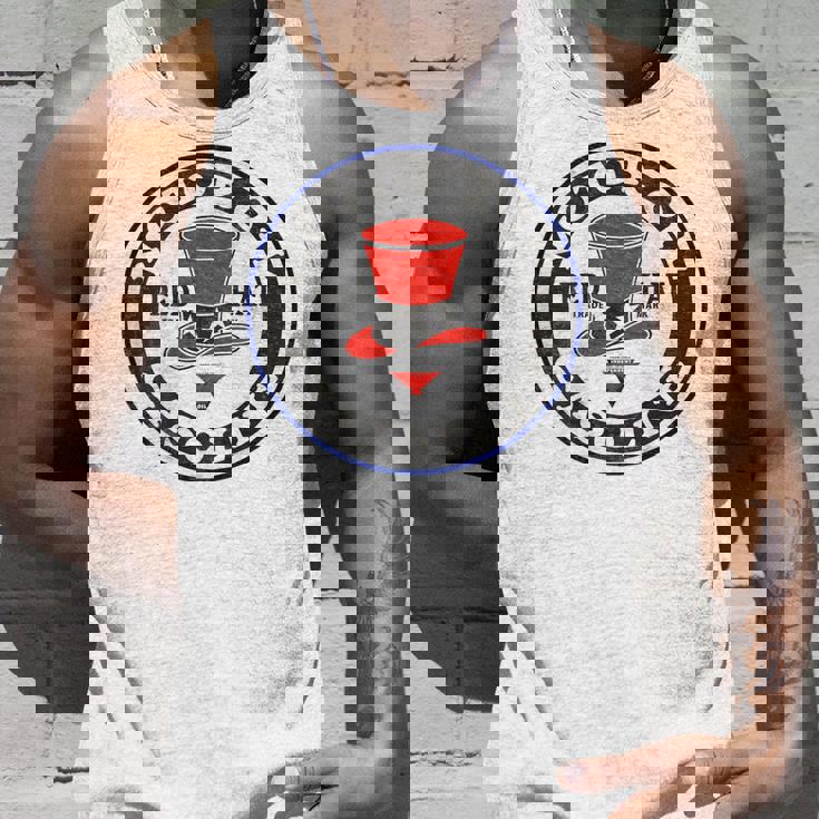 バックプリントのみ レトロ ビンテージ ガソリンスタンド レッドハット モーターオイル タンクトップ 彼への贈り物