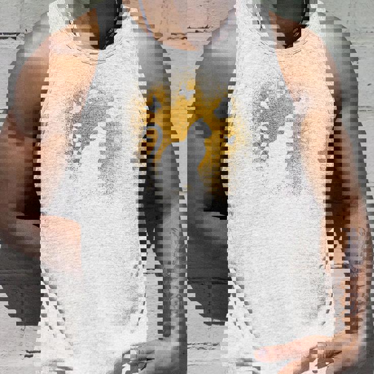 バックプリントの猫のシルエット タンクトップ 彼への贈り物