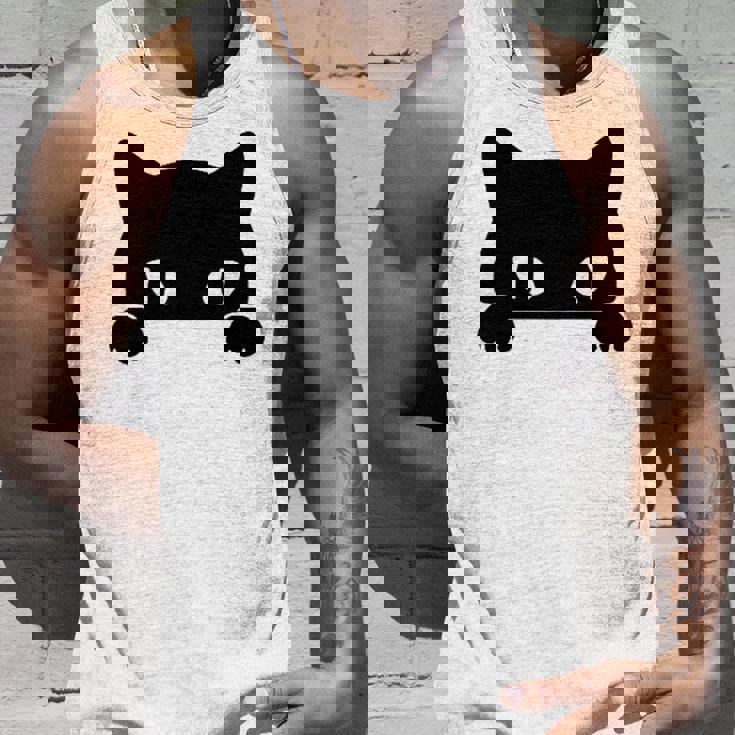 バッグの中に隠れているかわいい黒猫 猫好き 猫飼い 猫 ネコ ねこくろねこ好き 面白い サプライズ ギフト タンクトップ 彼への贈り物