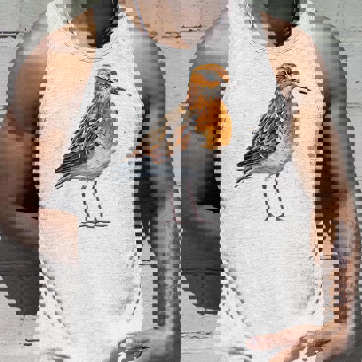 バフブレストのサンドパイパー幾何学模様のパッテンアート、かわいい鳥好き。 タンクトップ 彼への贈り物