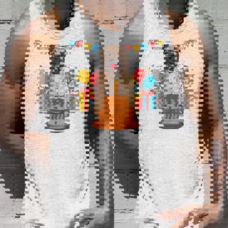 パグ 1歳 誕生日 お祝い ケーキ ペット 動物 犬 オーナー パグ タンクトップ 彼への贈り物